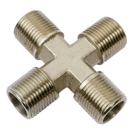 Крестовое соединение с внешней резьбой 1/4” AIRKRAFT  S1284-2