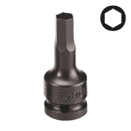 1/2" Головка-бита шестигранная (HEX) цельная, ударная 4 мм, L=60 мм (FORCE 24406004)