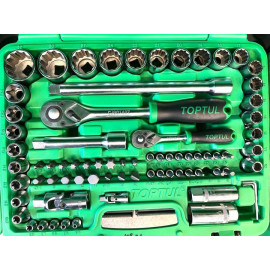 Профессиональный набор автоинструмента 1/4", 1/2" 108ед. (12-гр.) TOPTUL GCAI108R1