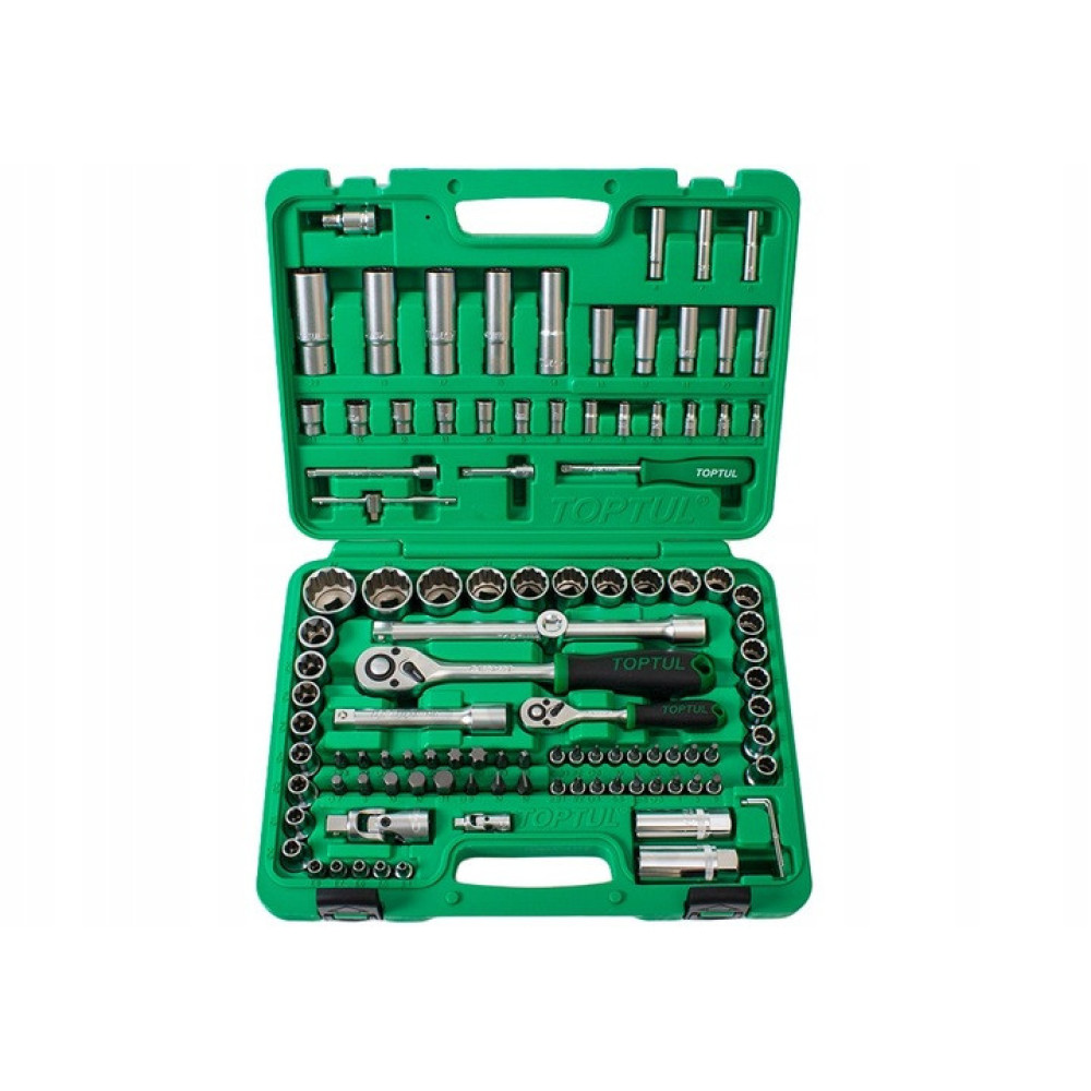 Профессиональный набор автоинструмента 1/4", 1/2" 108ед. (12-гр.) TOPTUL GCAI108R1