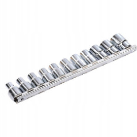 Набор 12-гранных головок на планке TOPTUL 12-гр. 1/2" 11ед. 8-22мм GAAQ1601U-12