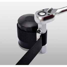 Съемник масляного фильтра нейлоновая лента TOPTUL d300 мм 1/2", 3/8" JDAV1630