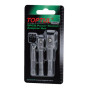 Набор переходников под шуруповерт 1/4" 3 ед. TOPTUL (1/4", 3/8", 1/2") GAAR0301