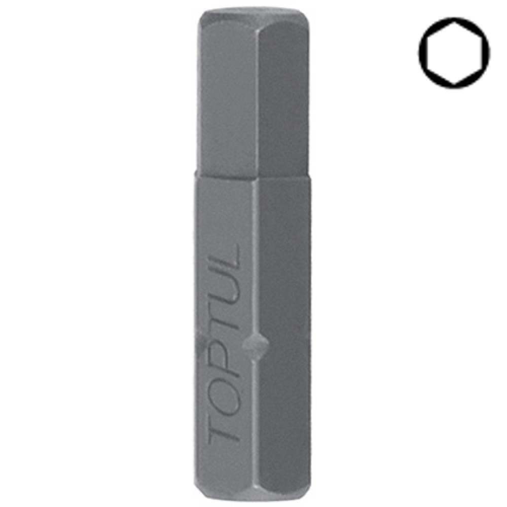 Насадка отверточная TOPTUL 1/4" 25мм HEX 7мм FSDA0807