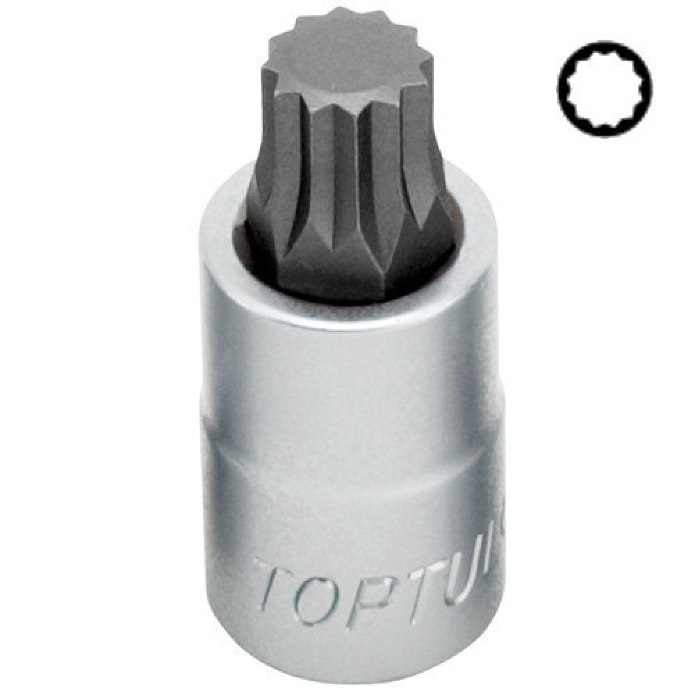 Головка торцевая SPLINE TOPTUL M16 L55мм 1/2" BCHA1616