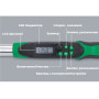 Моментный цифровой ключ TOPTUL 10-200Нм (двустороннего действия) 1/2" DT-200I4