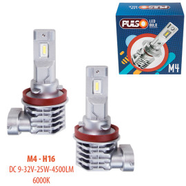 Лампы PULSO M4-H16/LED-chips CREE/9-32v/2x25w/4500Lm/6000K (M4-H16)